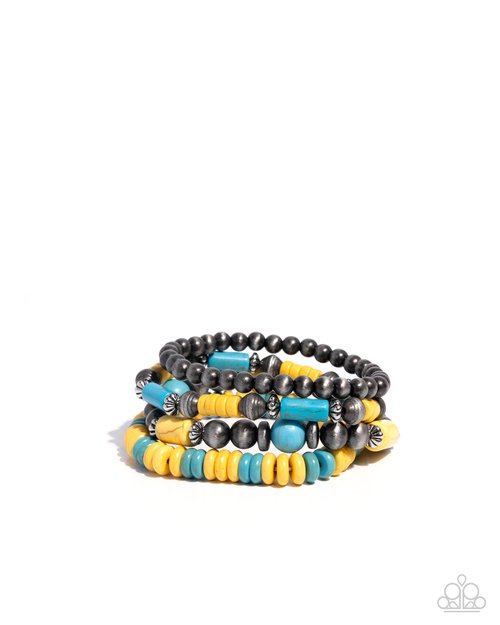 Adorably Abundant - Yellow - Paparazzi Bracelet Image