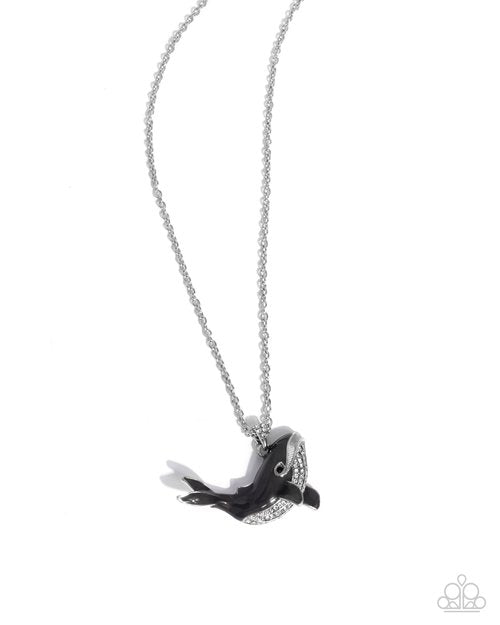 Whale Watching - Silver - Paparazzi Necklace Image