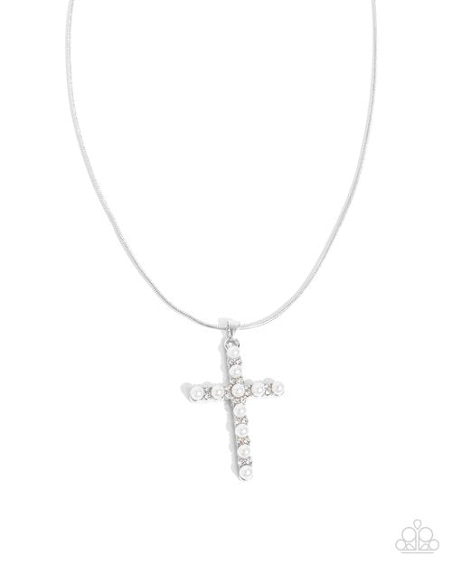 Holy Harmony - White - Paparazzi Necklace Image