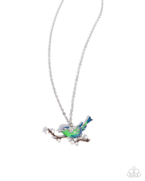 Painted Perch - Blue - Paparazzi Necklace Image