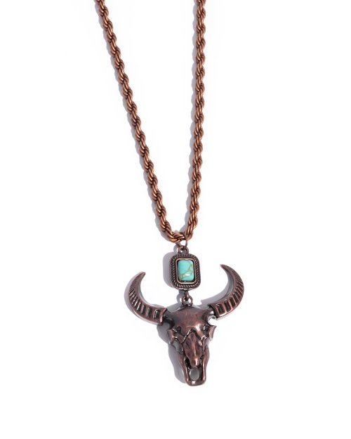 Longhorn Leisure - Copper - Paparazzi Necklace Image