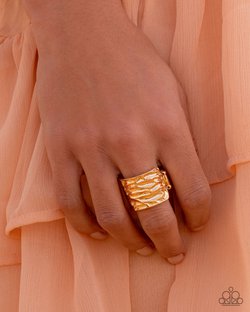 Textured Tenor - Paparazzi Ring Image