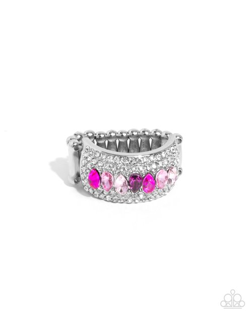 Laid-Back Linear - Pink - Paparazzi Ring Image
