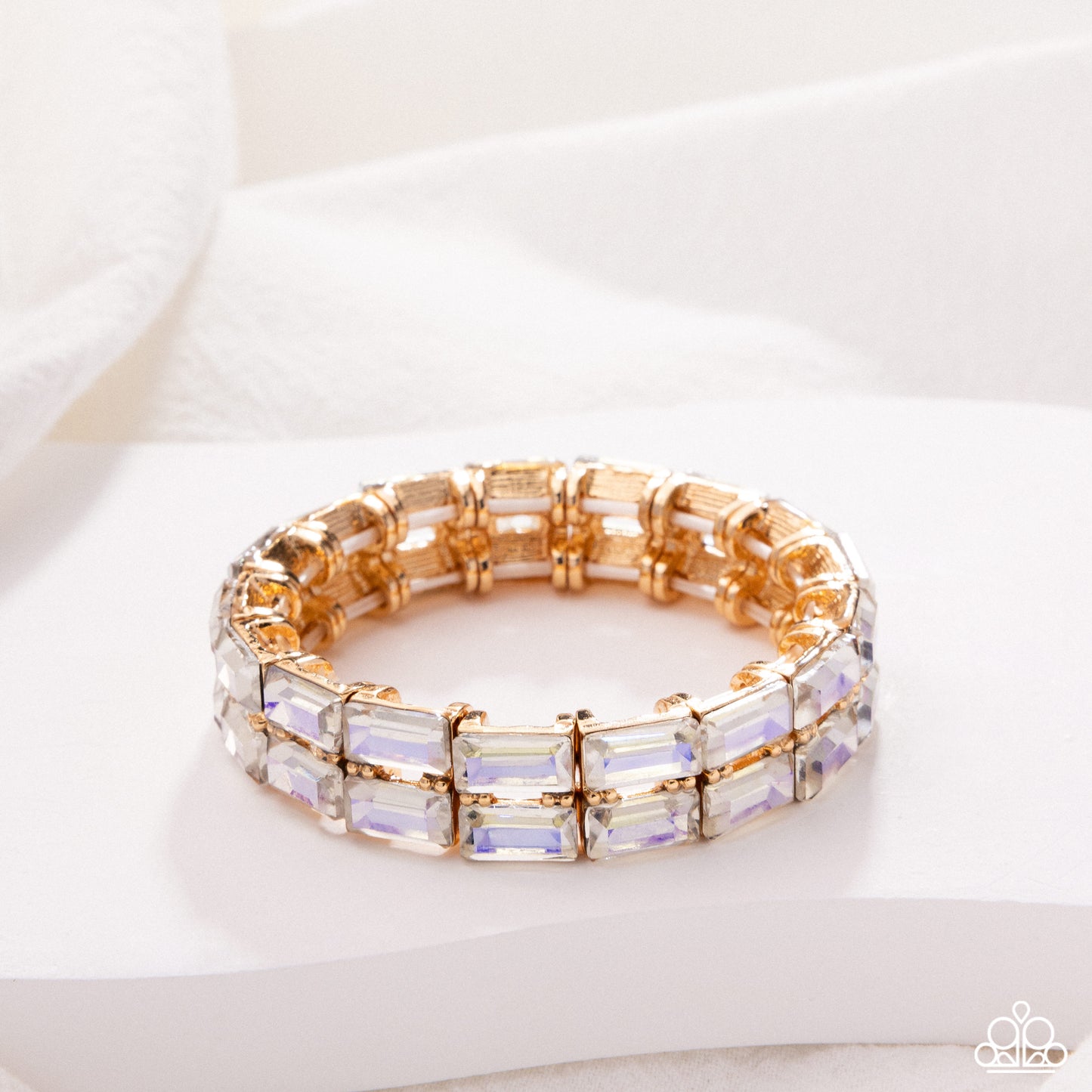 Symmetrical Statement - Yellow - Paparazzi Bracelet Image