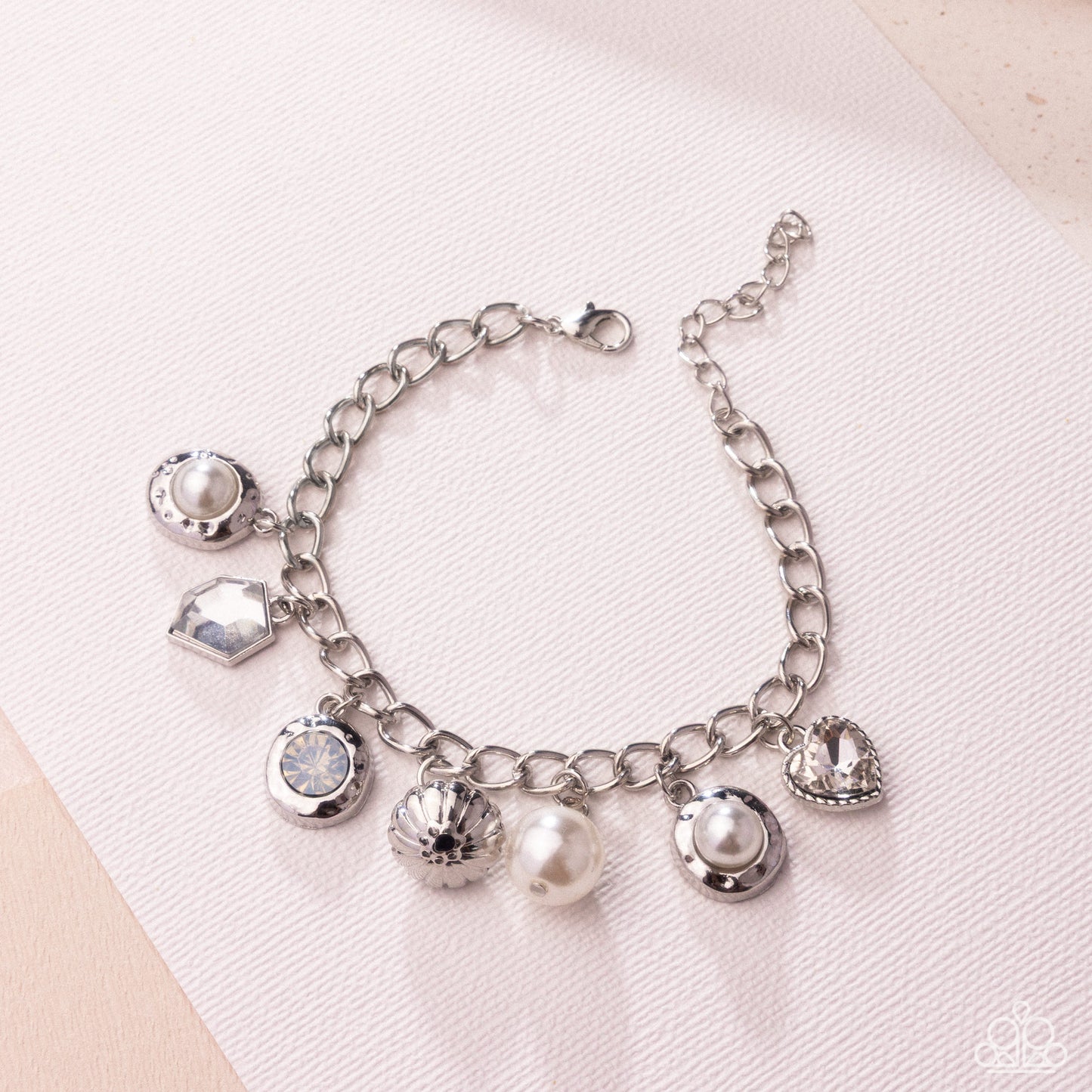 Easy Excellence - White - Paparazzi Bracelet Image