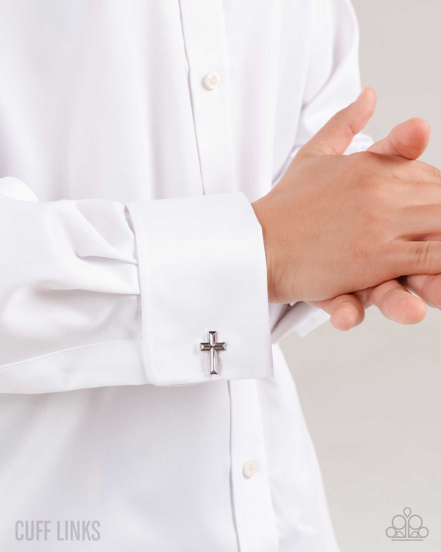 Crowning Cuff Links - Silver - Paparazzi Bracelet Image