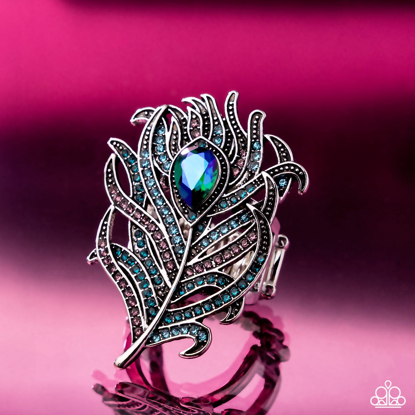 Polished Peacock - Blue - Paparazzi Ring Image