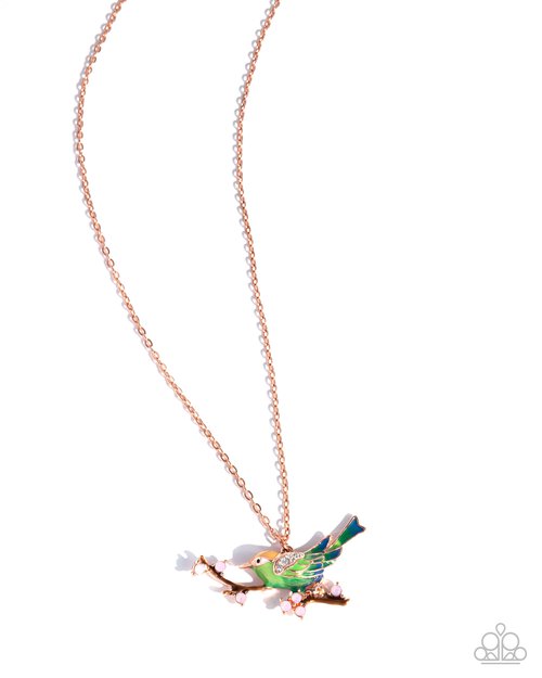 Painted Perch - Copper - Paparazzi Necklace Image