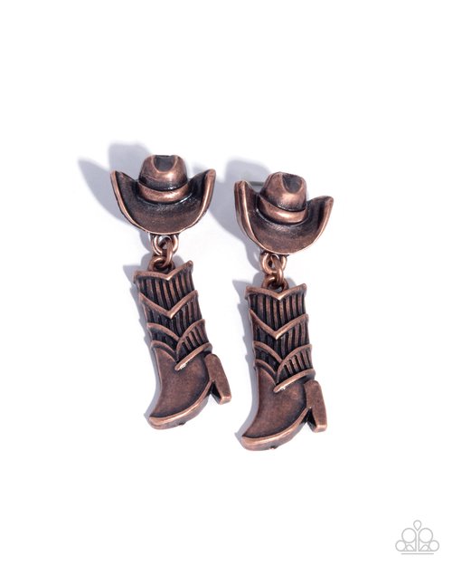 Boot Scootin Ballad - Paparazzi Earring Image