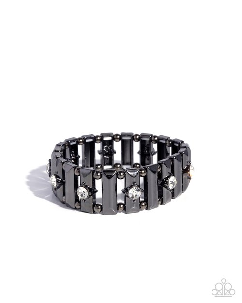 Dotted Dazzle - Black - Paparazzi Bracelet Image