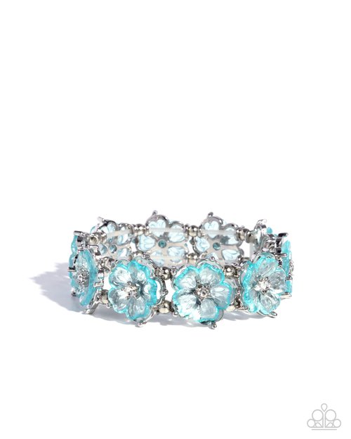 Floral Facility - Blue - Paparazzi Bracelet Image