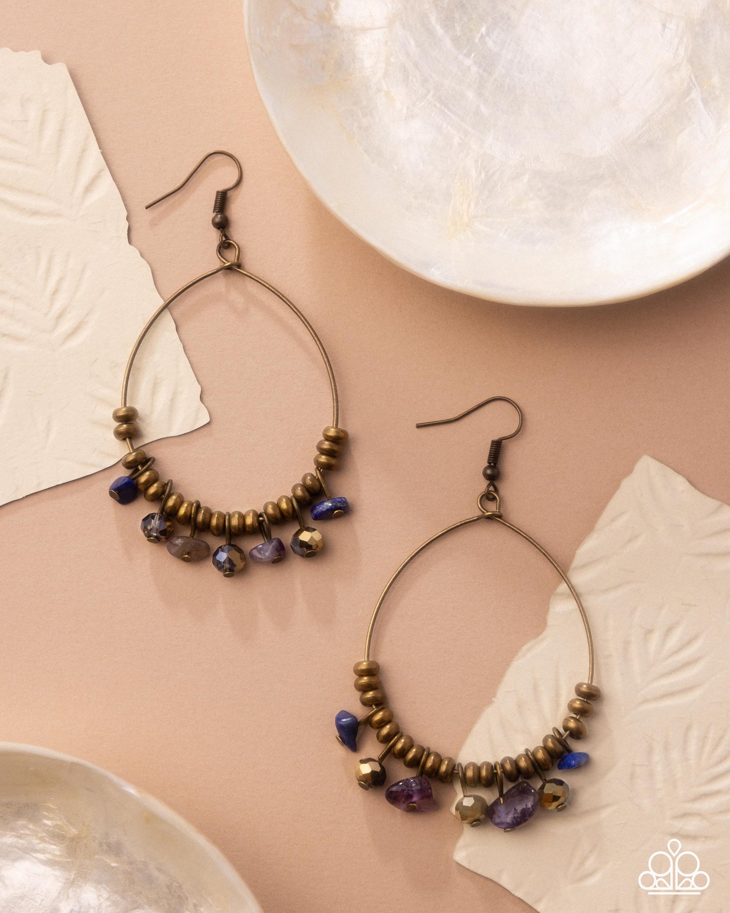 Creative Process - Brass - Paparazzi Earring Image