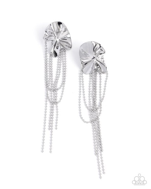 Musings Medley - Silver - Paparazzi Earring Image