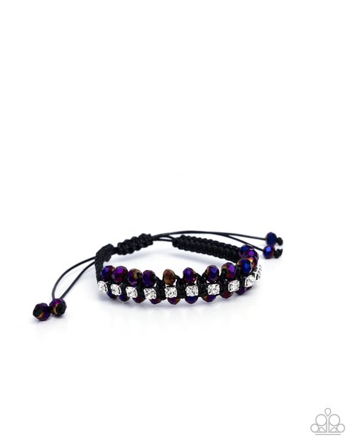 Embedded Effervescence - Purple - Paparazzi Bracelet Image