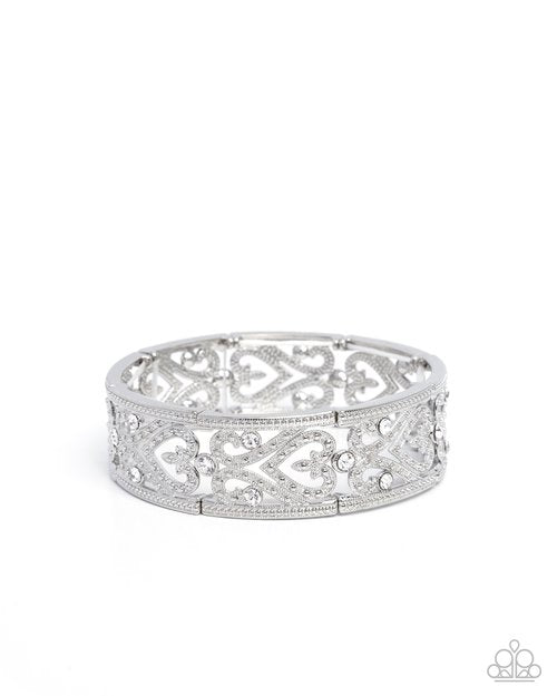 Exclusive Eternity - White - Paparazzi Bracelet Image