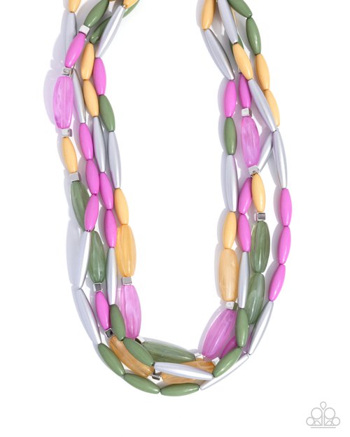 Milky Mambo - Green - Paparazzi Necklace Image