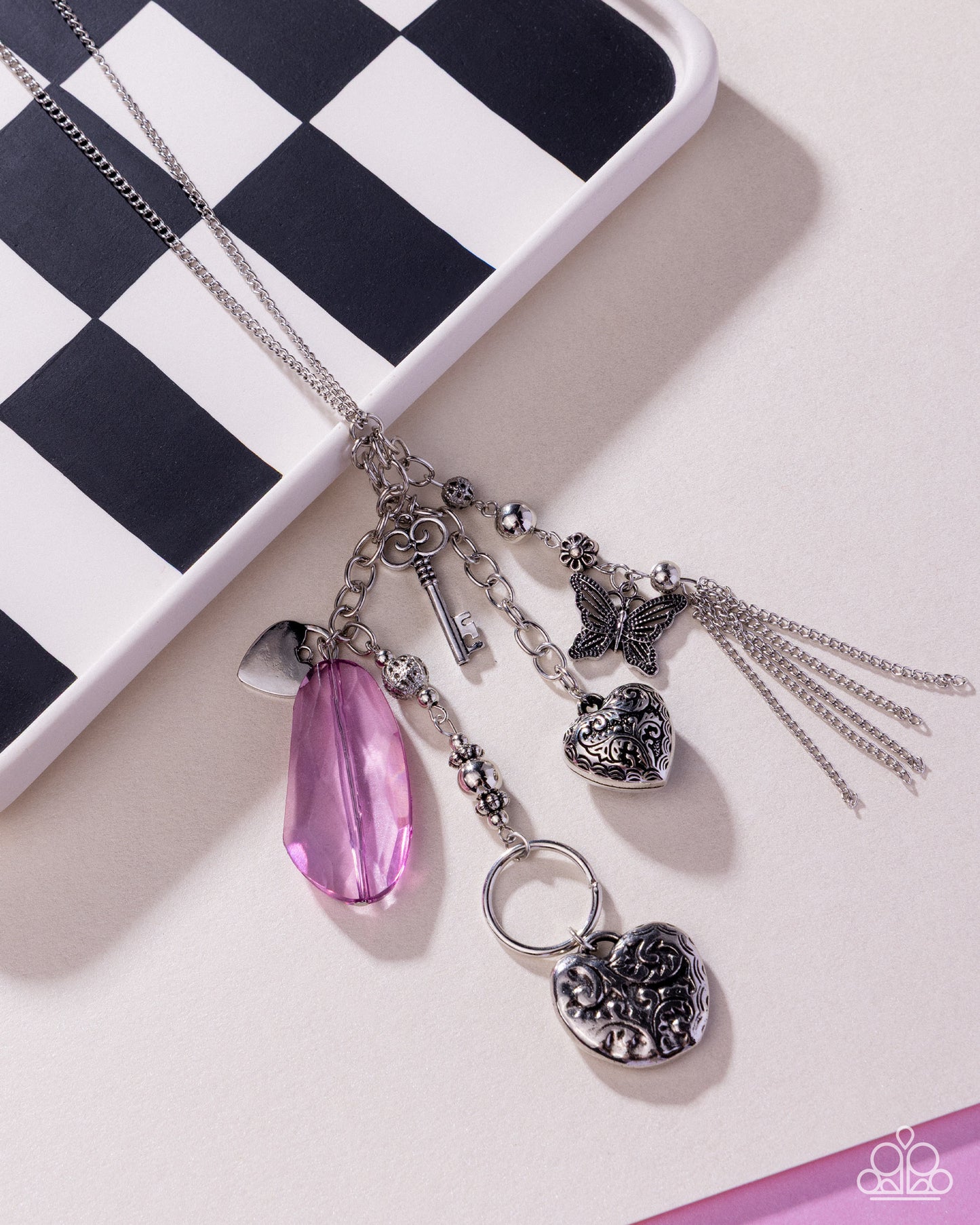 Timeless Transparency - Purple - Paparazzi Necklace Image