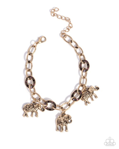 Follow the Herd - Purple - Paparazzi Bracelet Image