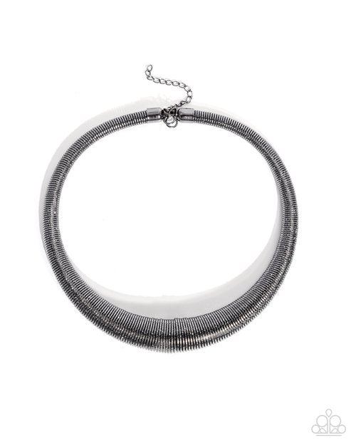 Subtle Selfie - Black - Paparazzi Necklace Image