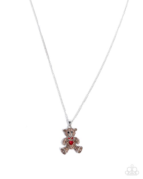Twinkling Teddy - Paparazzi Necklace Image