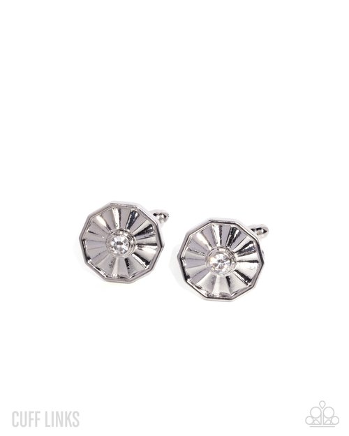 Octagonal Opulence - White - Paparazzi Bracelet Image