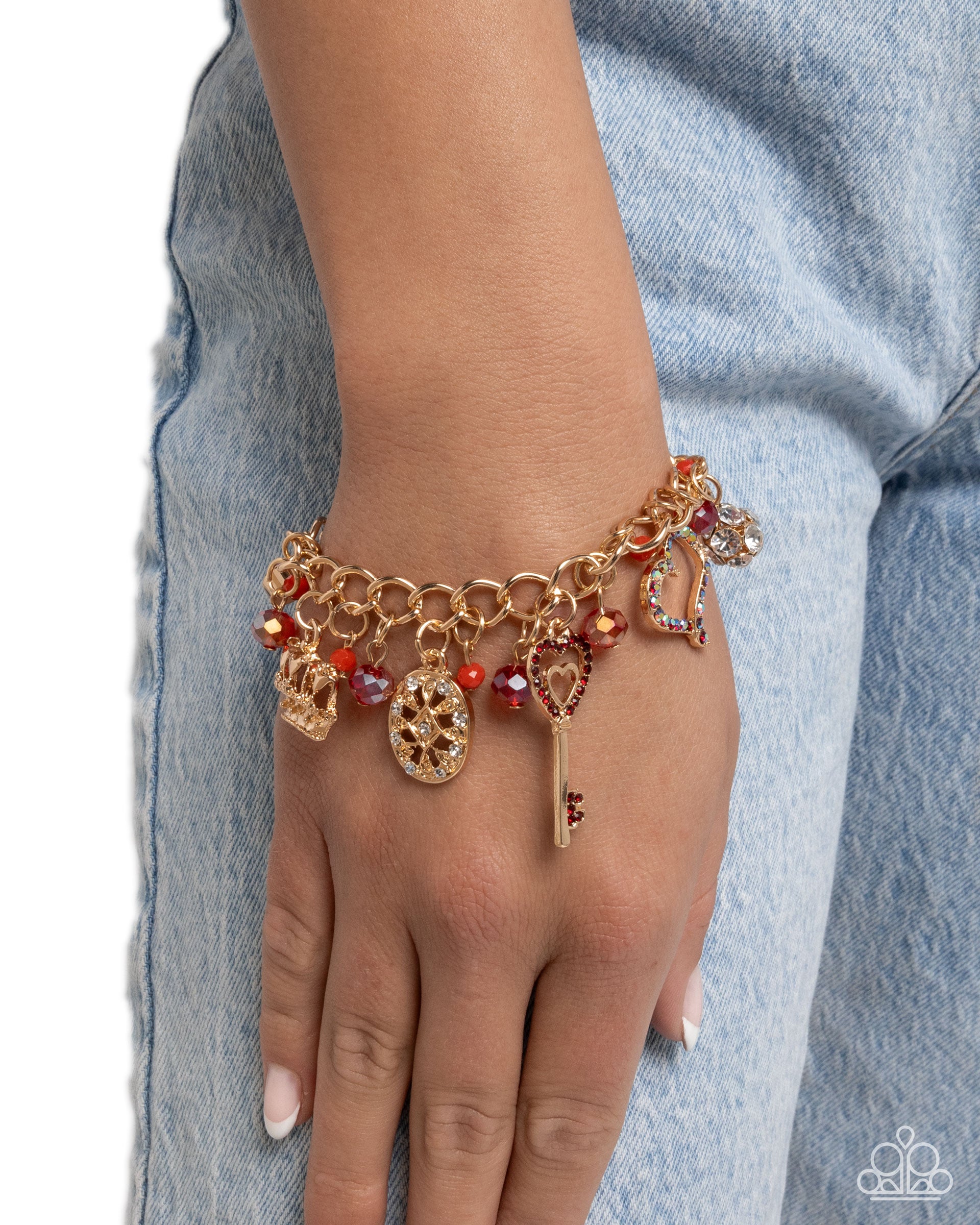 dress the part red bracelet Paparazzi Bracelet ~ Queen of the Party