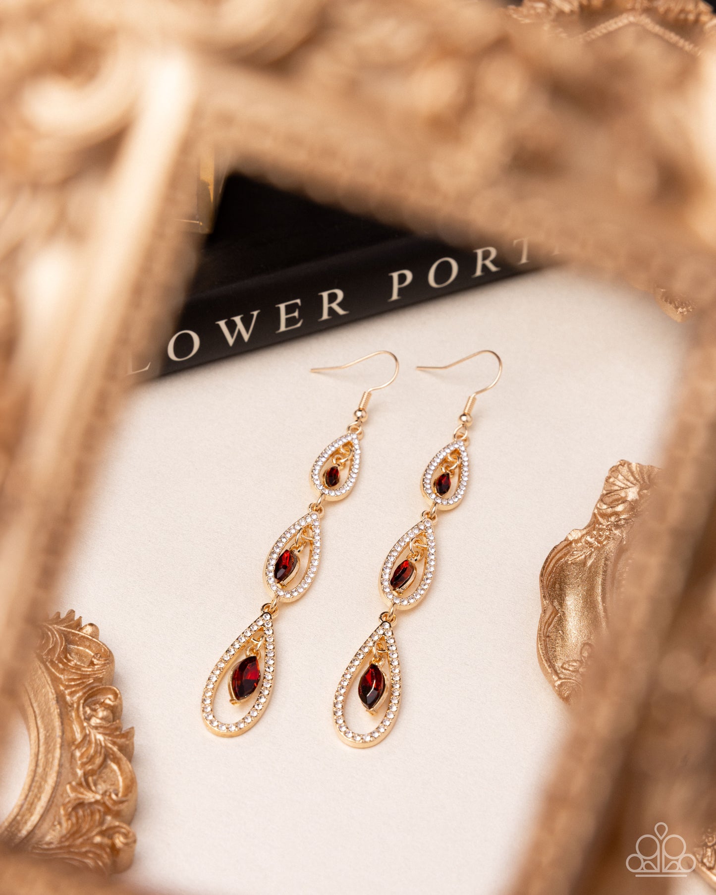 Teardrop Tenure - Brown - Paparazzi Earring Image