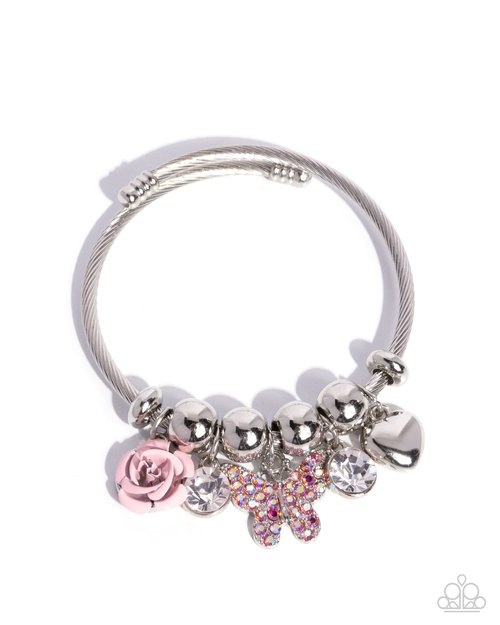 Windblown Whimsy - Pink - Paparazzi Bracelet Image