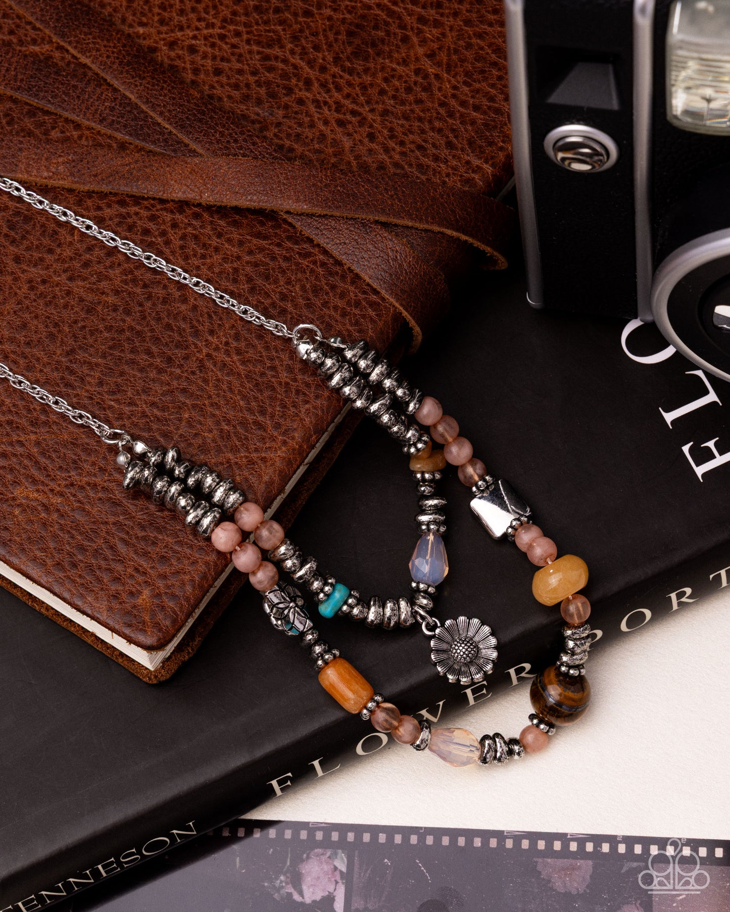 Blooming Barricade - Orange - Paparazzi Necklace Image