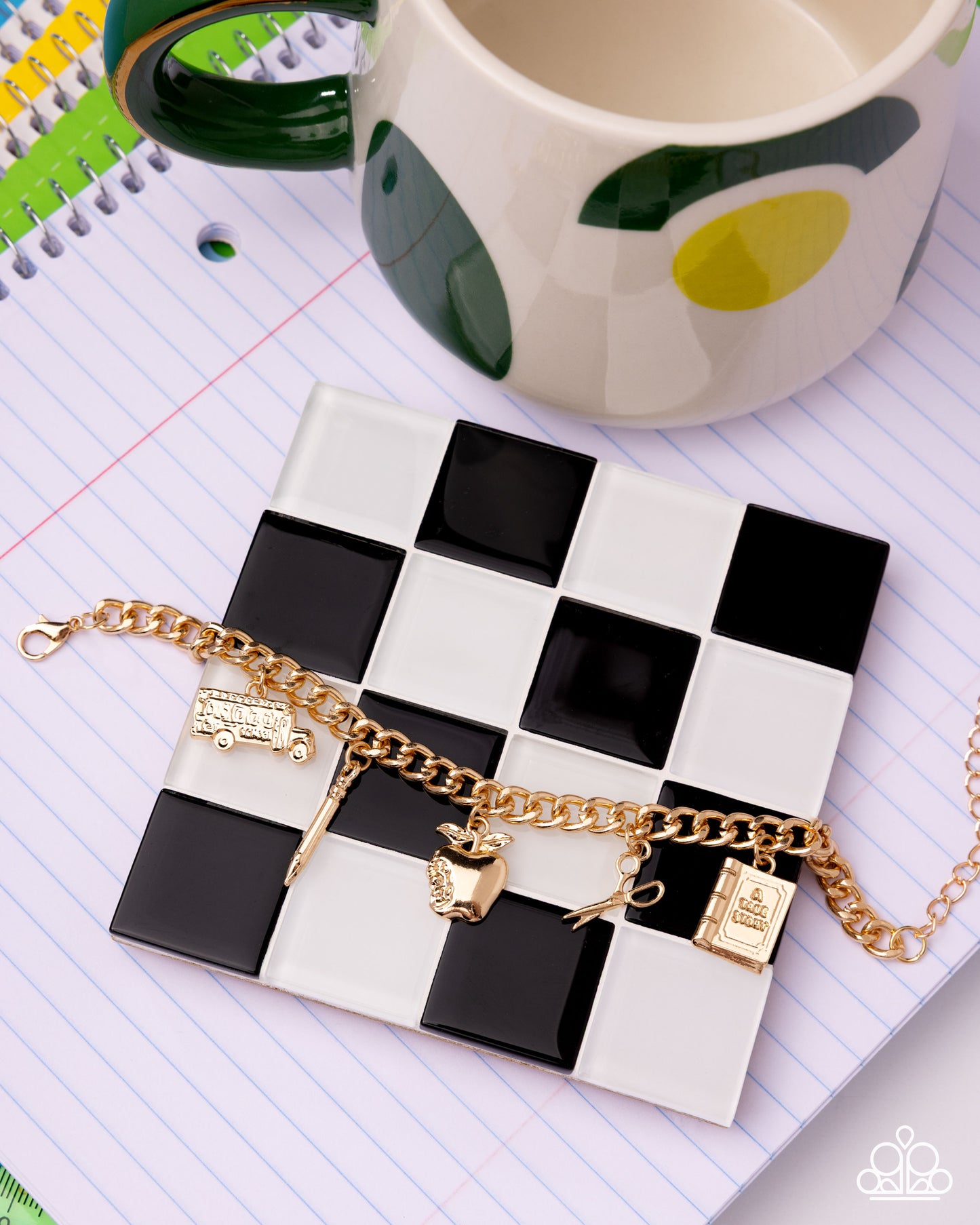 School is in Session - Gold - Paparazzi Bracelet Image