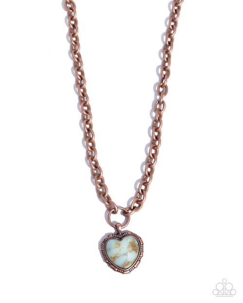 Heartfelt Horoscope - Copper - Paparazzi Necklace Image