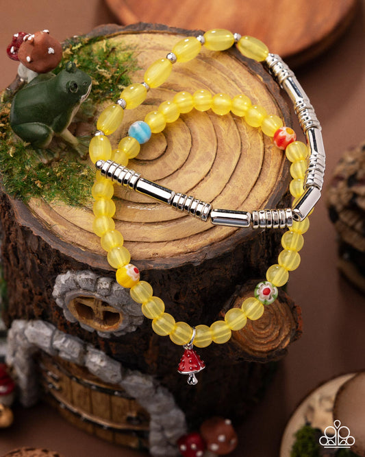Malibu Mashup - Yellow - Paparazzi Bracelet Image