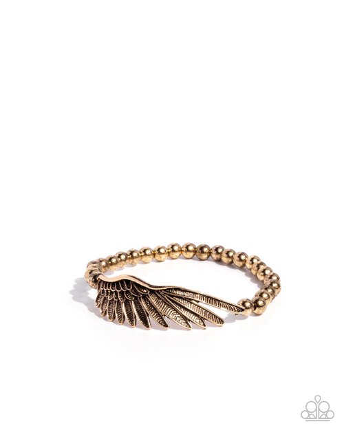 Angelic Appreciation - Gold - Paparazzi Bracelet Image