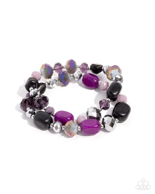 Colorful Captain - Purple - Paparazzi Bracelet Image