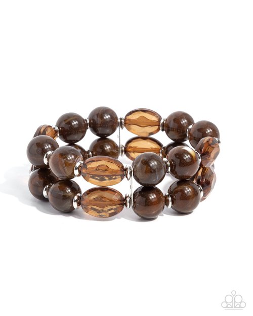 Stacked Season - Brown - Paparazzi Bracelet Image