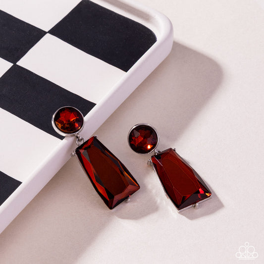 Carefree Character - Brown - Paparazzi Earring Image