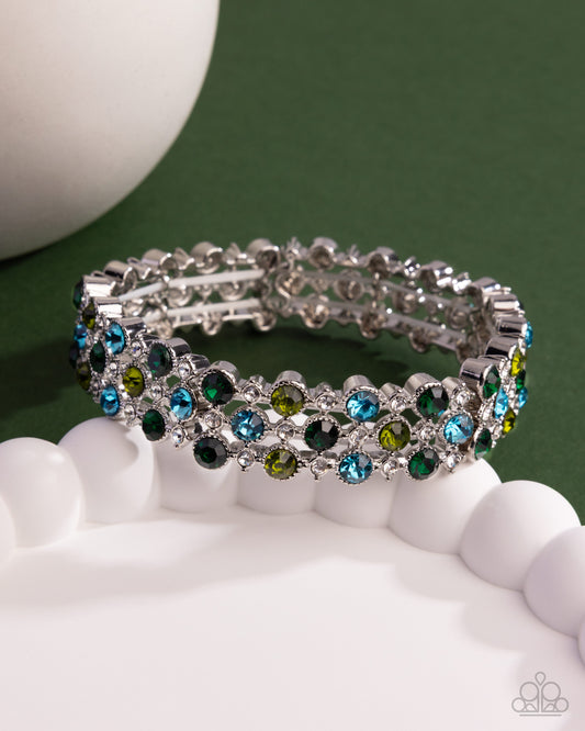 Ladylike Lattice - Green - Paparazzi Bracelet Image
