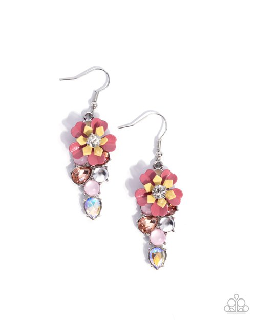 Blooming Ballad - Pink - Paparazzi Earring Image