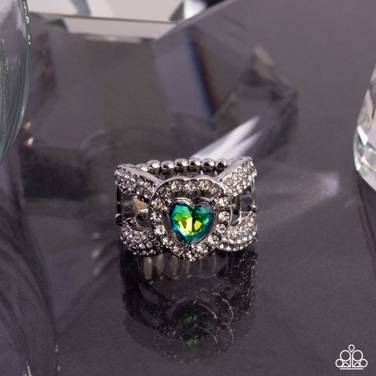 Lovely Levels - Green - Paparazzi Ring Image