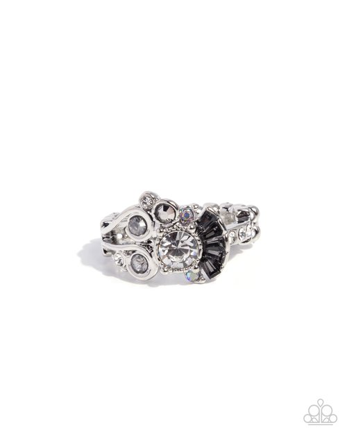 Crowning Glitz - Silver - Paparazzi Ring Image