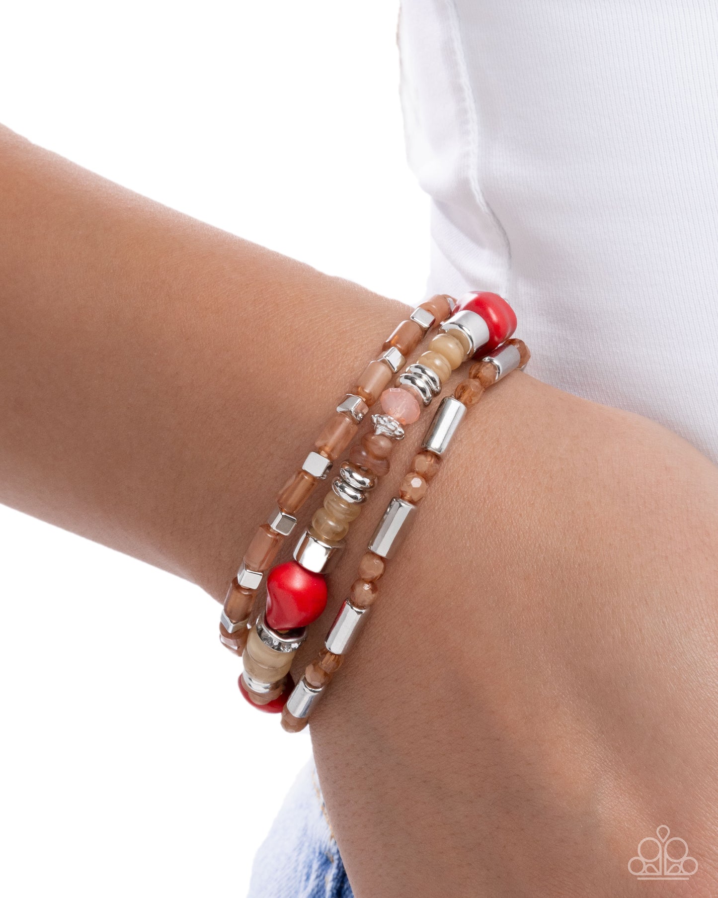 Canyon Caution - Red - Paparazzi Bracelet Image