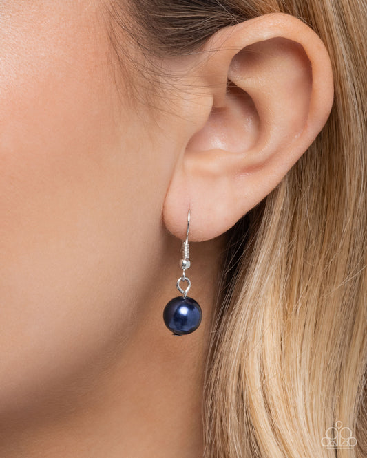 Pearl Pinnacle - Blue - Paparazzi Necklace Image