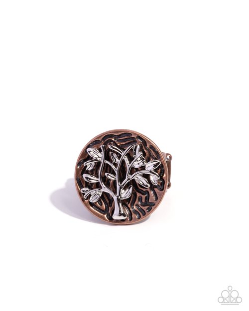 Bold Branches - Copper - Paparazzi Ring Image