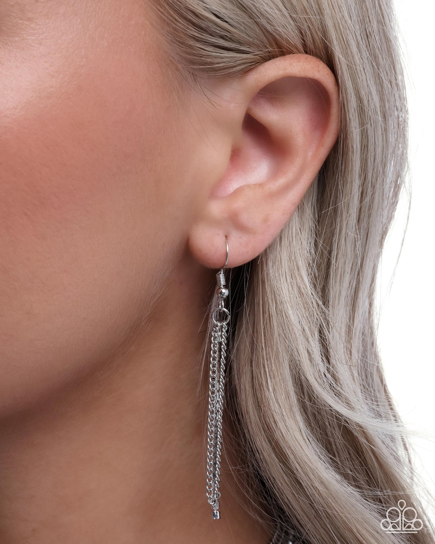 Twisted Tapestry - White - Paparazzi Necklace Image