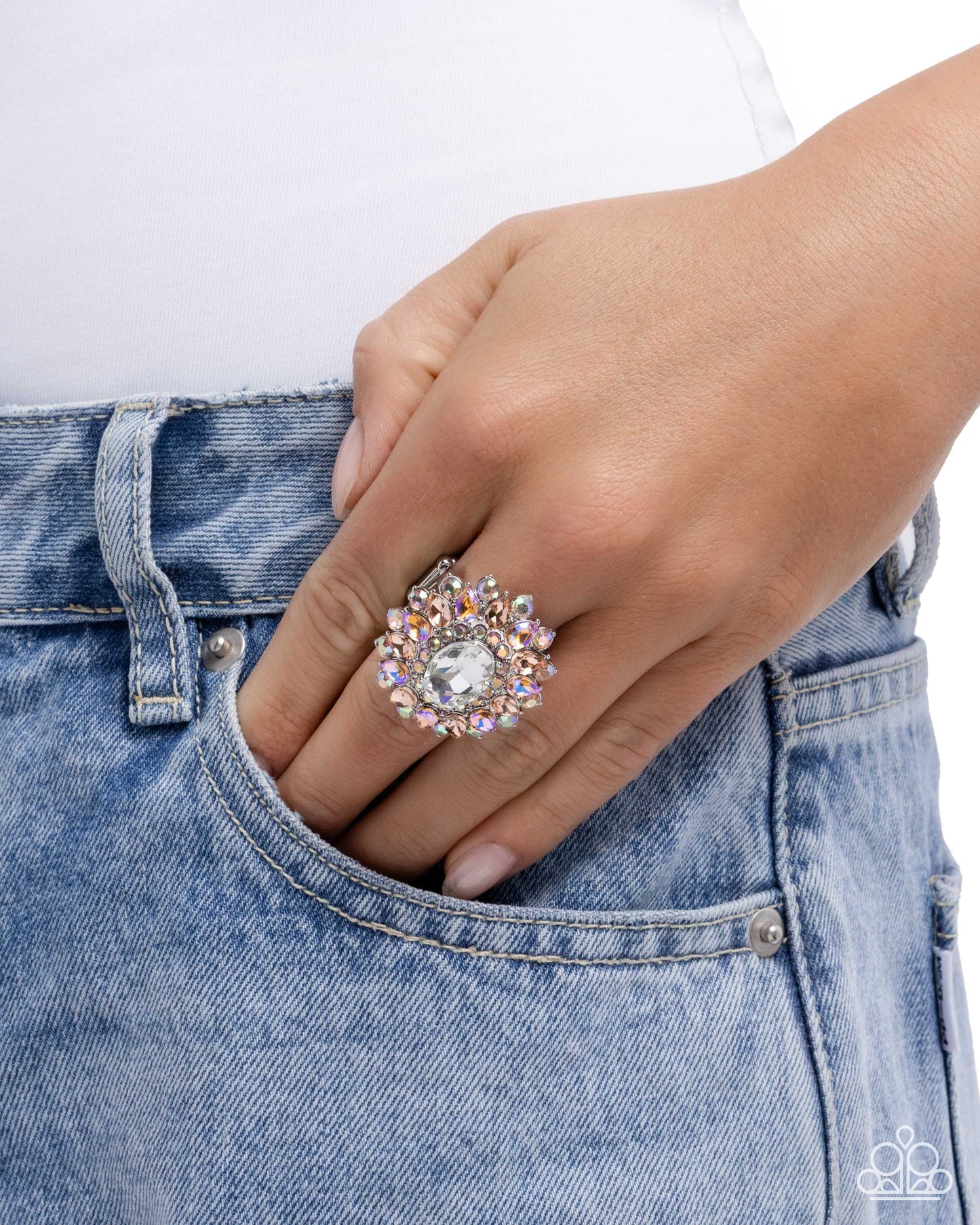 Petaled Persistence - Orange - Paparazzi Ring Image
