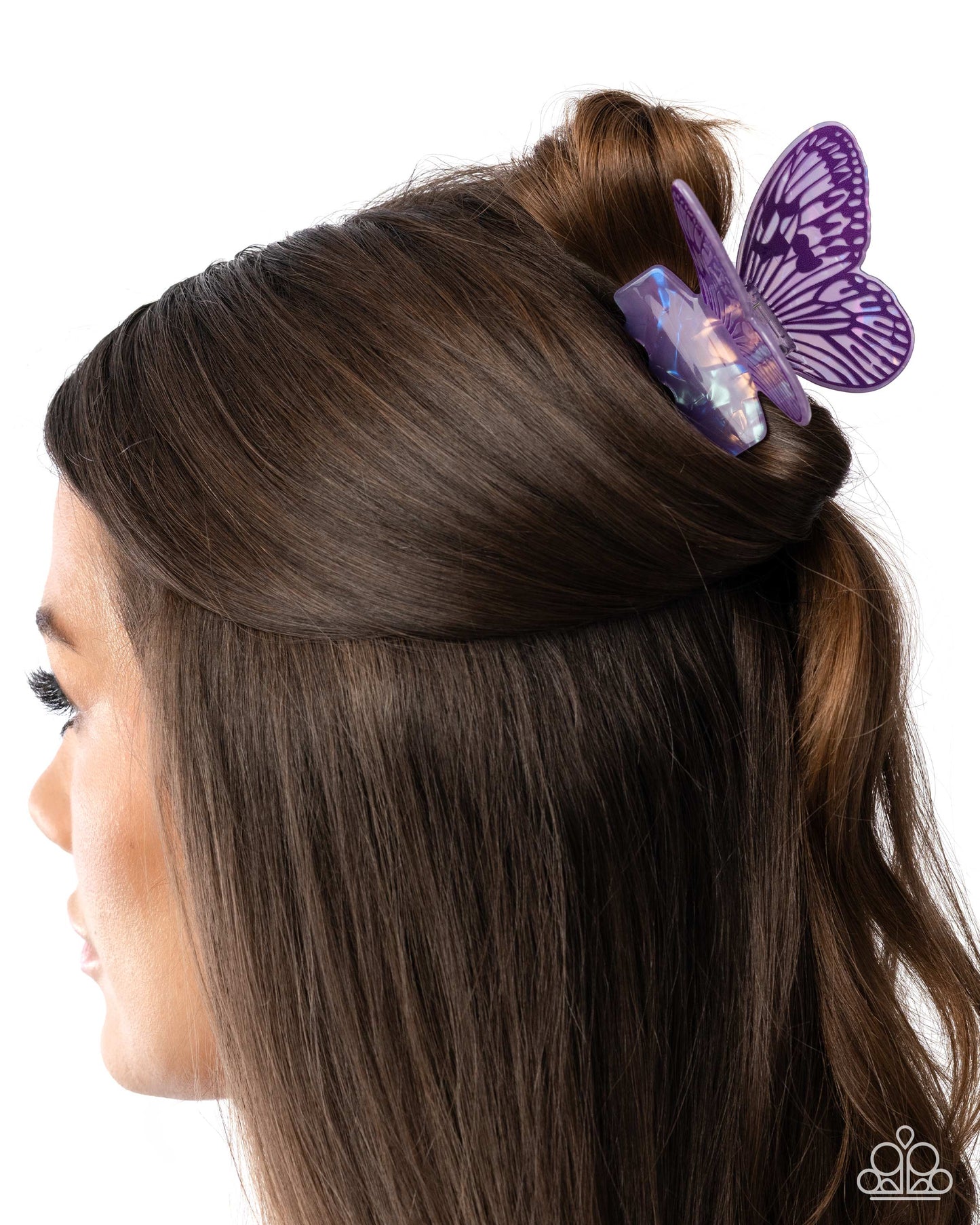 Fluttering Focus - Purple - Paparazzi Hair Accessories Image