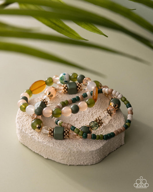 Angelic Array - Green - Paparazzi Bracelet Image