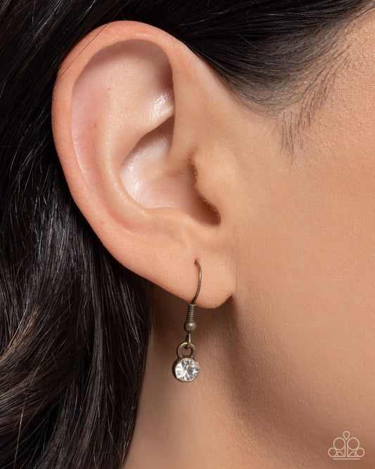 Purely Parisian - Brass - Paparazzi Necklace Image