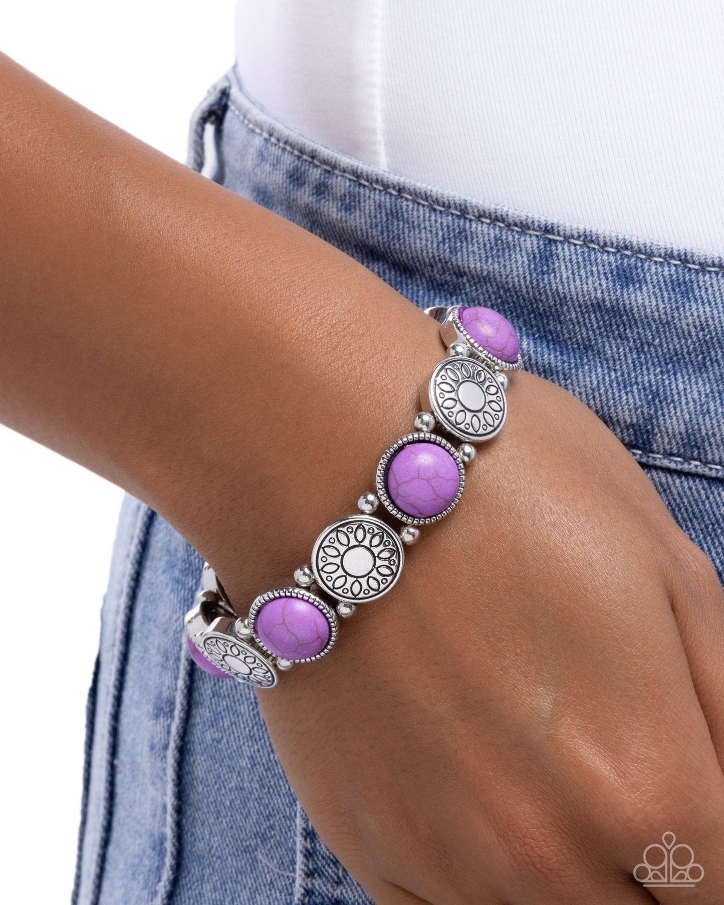 Stamped Stones - Paparazzi Bracelet Image