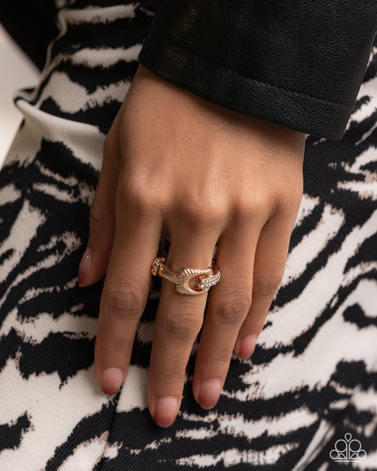 Captivating Confidence - Gold - Paparazzi Ring Image